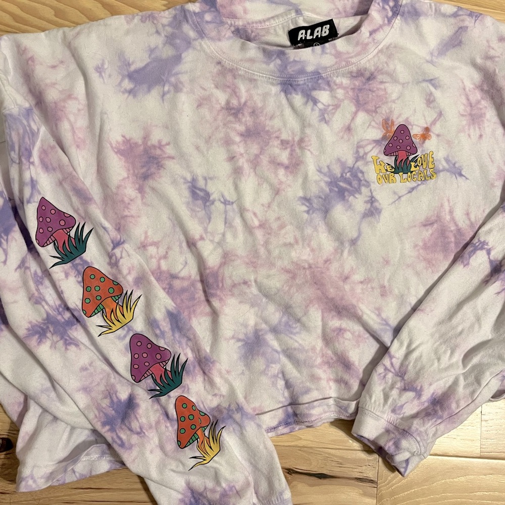 Cropped Tie Dye Long Sleeve